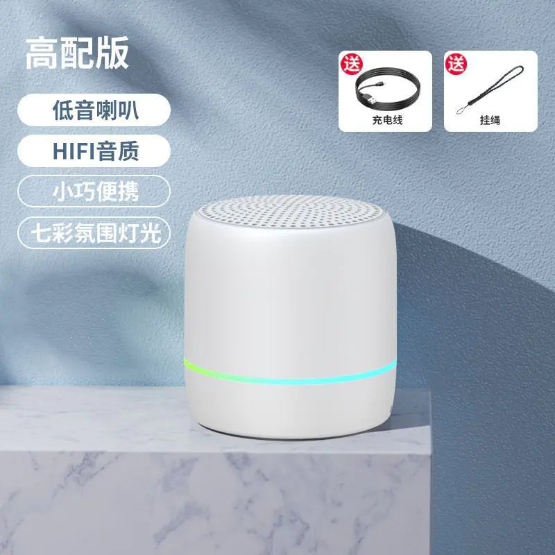 Portable Bluetooth Speaker with AI Voice and Lights