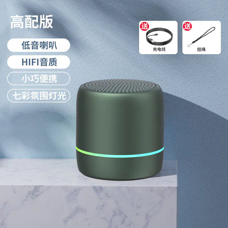 Portable Bluetooth Speaker with AI Voice and Lights
